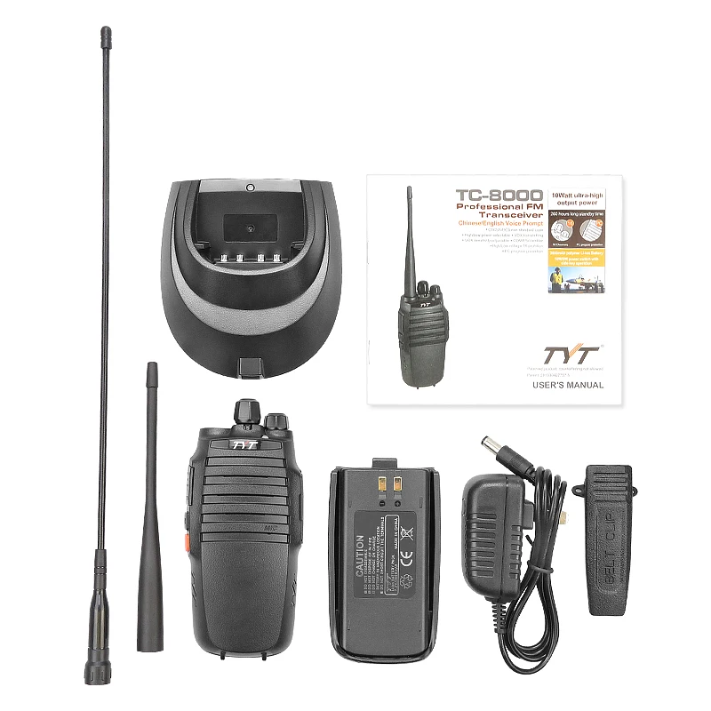 TYT TC-8000 400-520 МГц Высокая мощность 10 Вт дальность рация внутренней связи