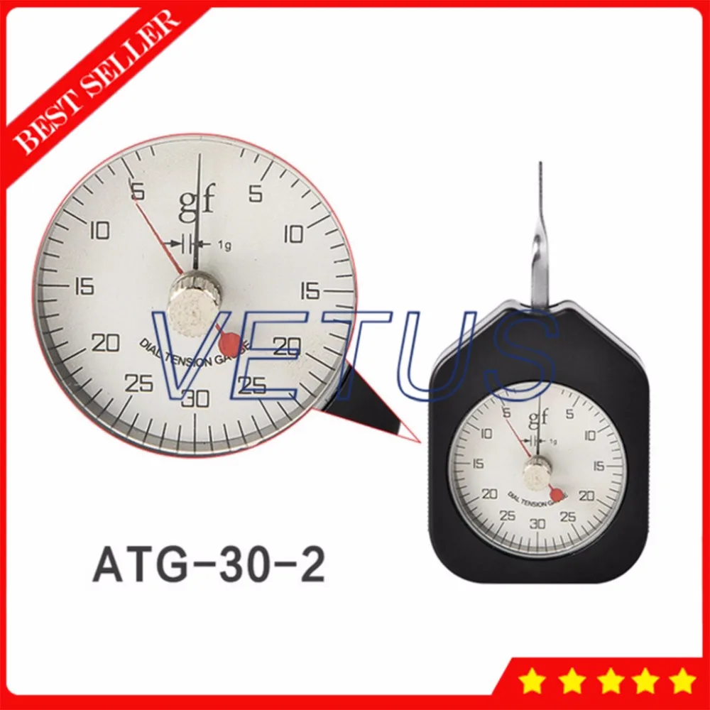 30g Dial Tension Gauge Double Pointers Force Meter Tension Meter ATG-30-2
