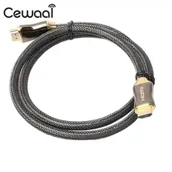 Cewaal 1.5 м 2 м Ultra HD HDMI к линии кабель HDMI цинковый сплав высокого Скорость Ethernet для HD ТВ ЖК-дисплей ноутбук проектор компьютерный кабель