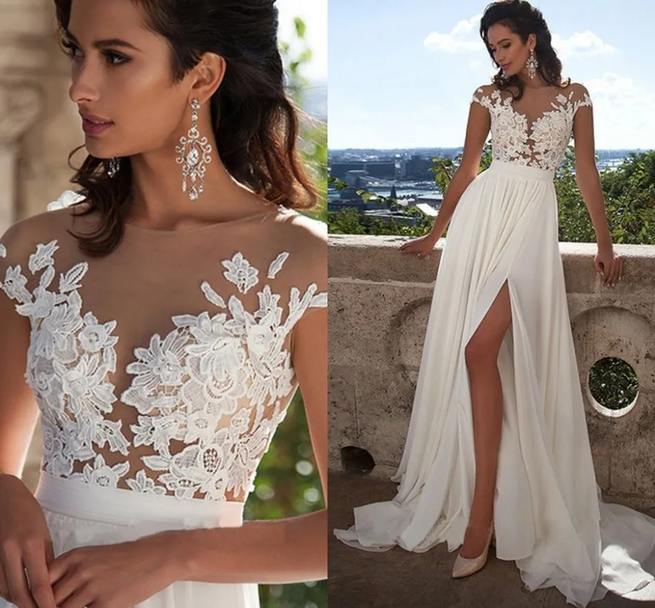 Don-s-Beach-Boho-Wedding-Dresses-Chiffon-Lace-Appliques-Bridal-Gowns-Country-Bride-Dress-2016-Vestido (2)