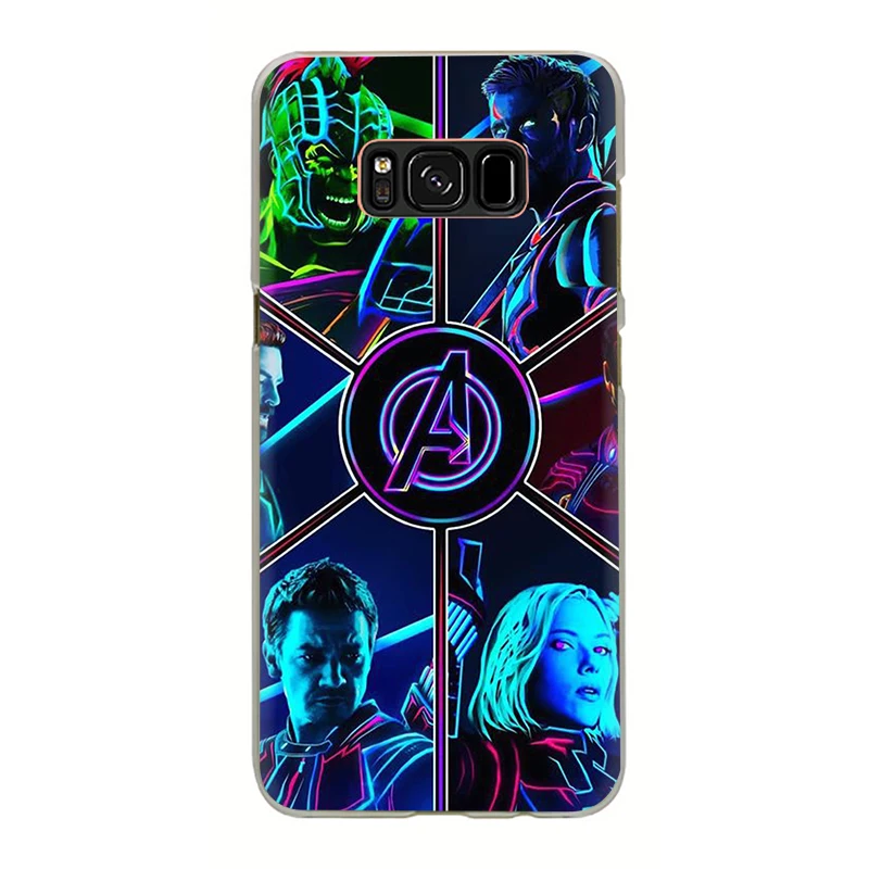 С принтами "Marvel", "Мстители", твердый чехол для телефона с лого чехол для телефона чехол для Samsung Galaxy S6 7 Edge S8 9 Plus S10 E Plus Note8 9 M10 20 30 40 - Цвет: H8