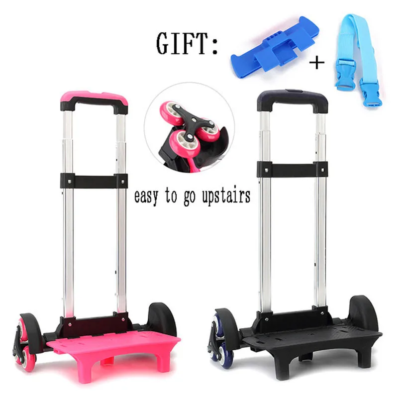 Kid Trolley For Backpack And School Bag Luggage For Children 2/6 Wheels Expandable Rod High Function Trolly