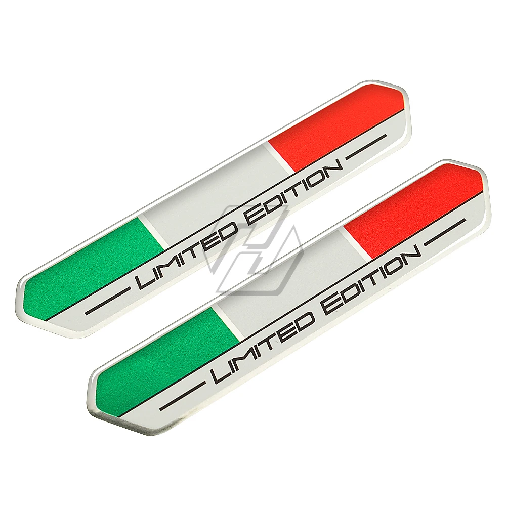 HIGH GLOSS DOMED GEL FINISH Italy Flag Limited Edition Sticker Motorcycle Tank Pad Decal Case for Aprilia Ducati for Moto