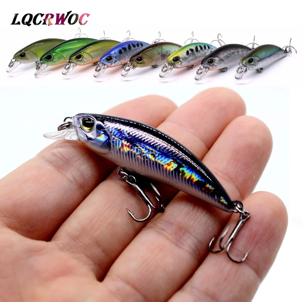 NEW 50mm 4g Minnow Stream Fishing lure Mini Trout baits small whopper