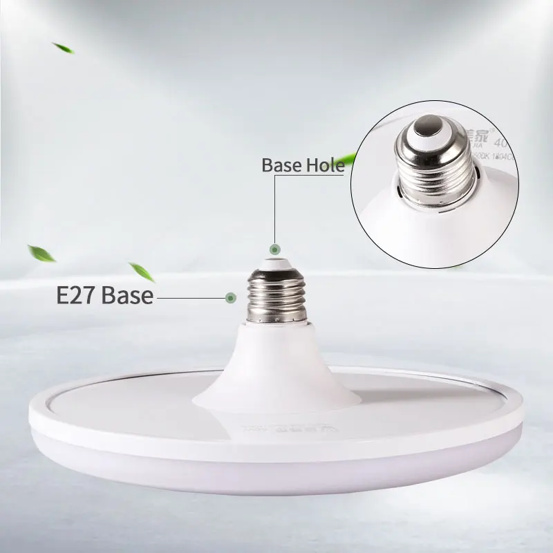 E27 żarówka Led Bombilla Lampara żarówka Led W kształcie UFO o dużej mocy 15W 20W 30W 40W 50W 60W żarówka Led do oświetlenia domu lampy Led 220V