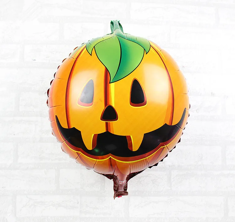 2pcslot 18 inch halloween horror pumpkin head foil balloons halloween party decoration balloons kids classic toy supplies