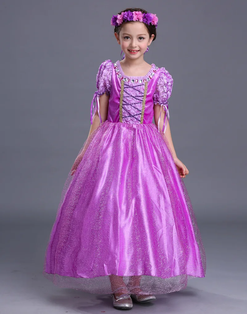 

New children's clothing Sophia long hair princess dress girls children stage costumes children's dresses