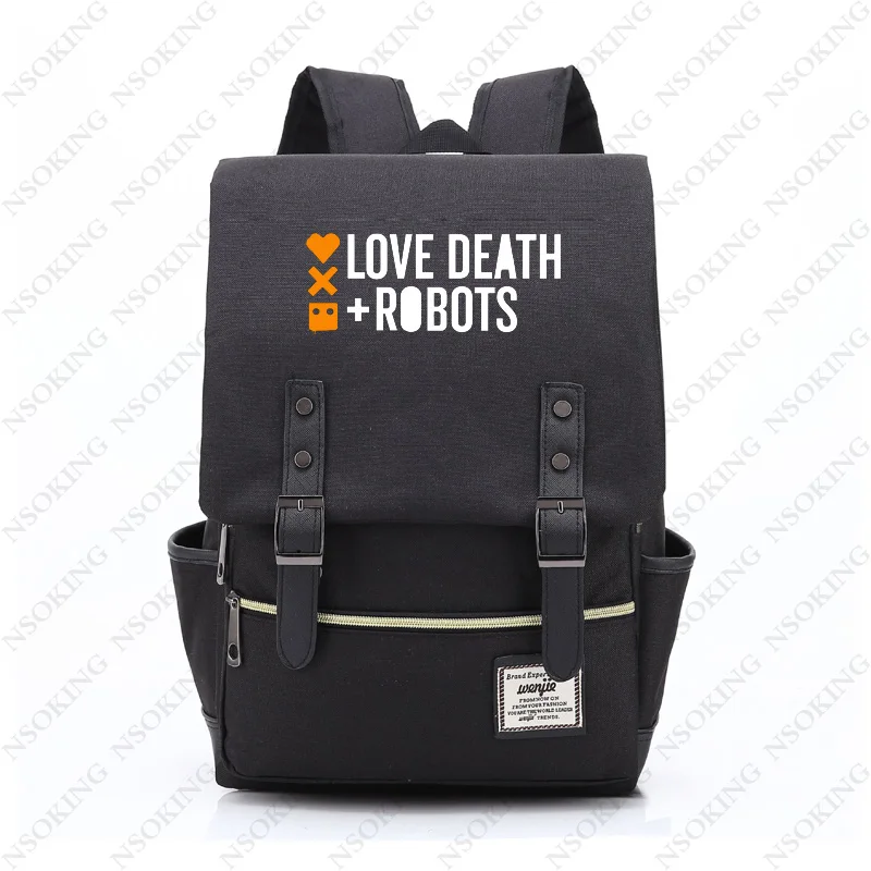 

Film Love Death Robots cosplay Backpack Dante Anime Canvas Student Schoolbag Unisex Travel Bags