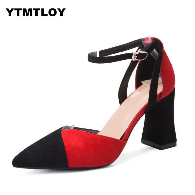 

2019 Summer Female Sandals Pointed Toe High Heels Nude Color Tip With 7cm Fine With High Heels Pumps Sexy Pumps