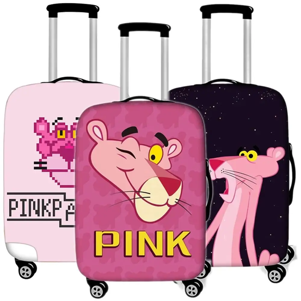

Cartoon Pink Panther Luggage Case Protective Cover Travel Suitcases Elastic Dust Cover Accessories Organizer 18 To 32 Inche