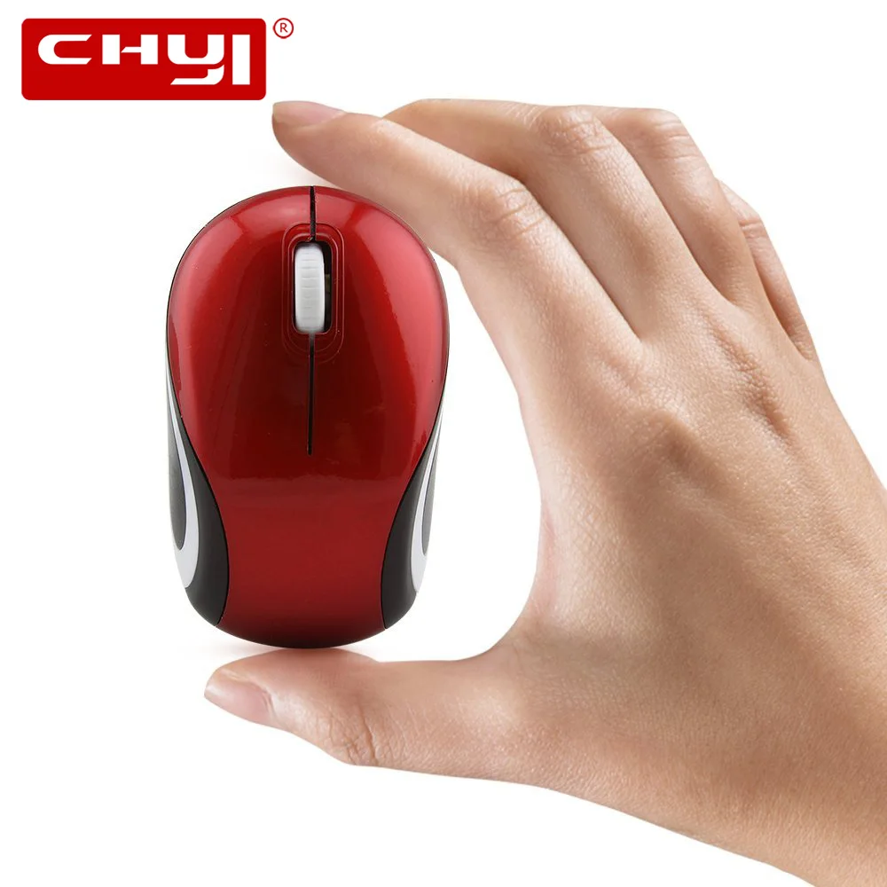 

CHYI Mini Wireless Mouse 1600DPI USB Optical 3D Mause Computer Gaming Cheap Mice For Kids Gift PC Notebook