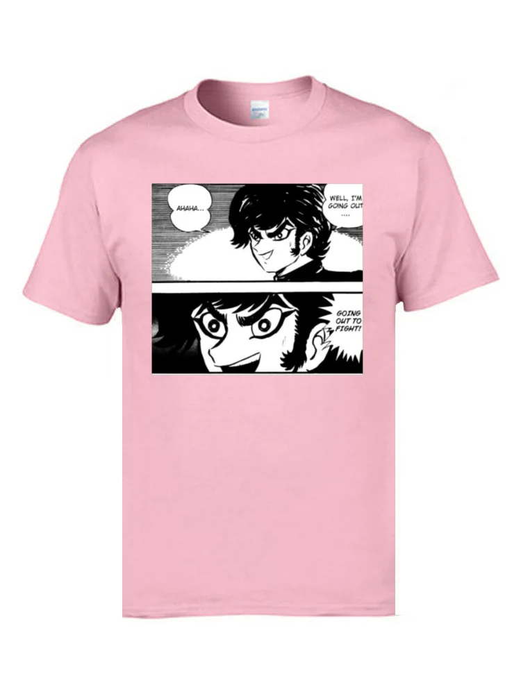 Футболки Devilman с рисунком манги для молодых людей топы и футболки из 100% хлопка