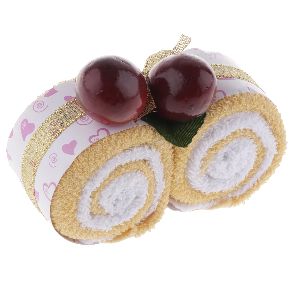 Lovely Cotton Christmas Towel Red Berries Washcloth Xmas Ornament Souvenir Gift Novelty Wedding Party Gift Favor