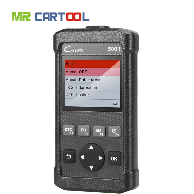 

Russian warehouse CReader CR5001 Code Reader Diagnostic Tool Full Functions OBD2 Scanner O2 Sensor Test On-board Monitor Test