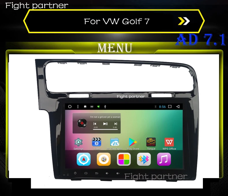 

Factory price 9inch Android 7.1 Car DVD for Golf 7 2013 2014 2015 2016 2017 GPS