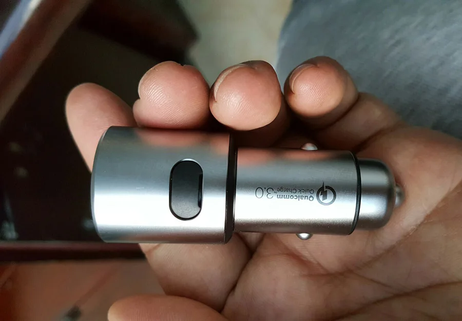 Оригинальное автомобильное зарядное устройство Xiaomi QC3.0 X2 полностью металлическое двойное USB умное управление Быстрая зарядка 3A 36 Вт с удлинителем