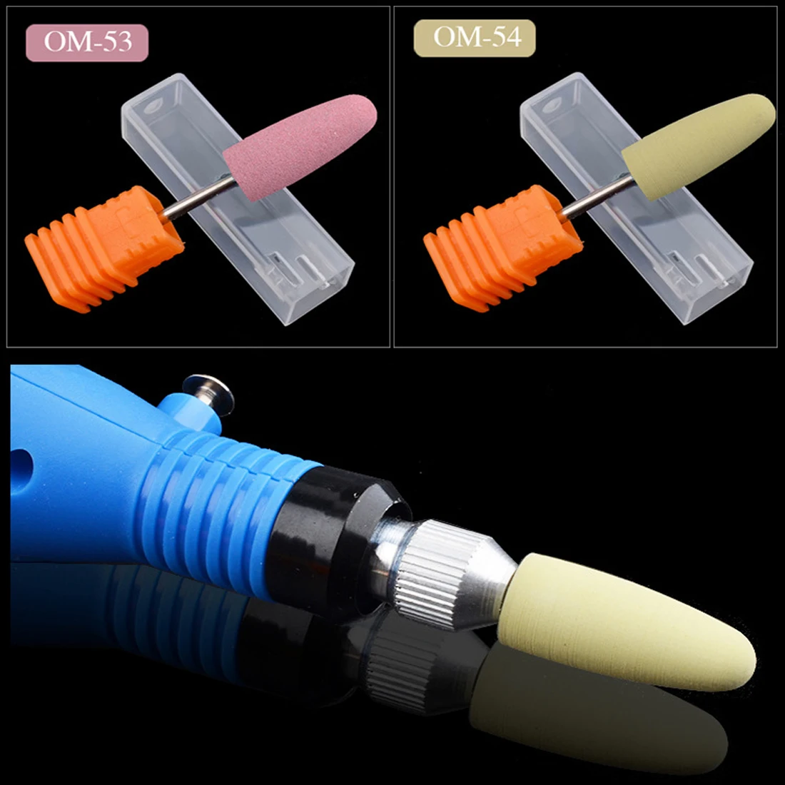 Buy NEW 1pc nail silicone polisher drill bit cutter