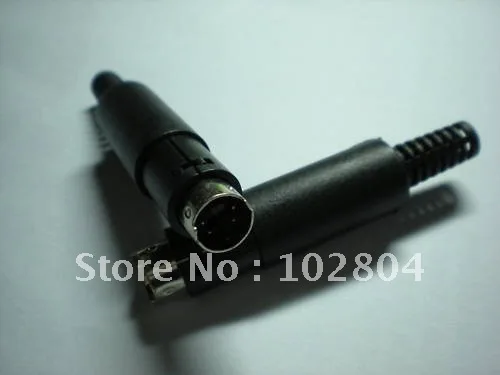 

DIN Plug Connector 4 Pin Mini with Plastic Handle 6 pcs per Lot