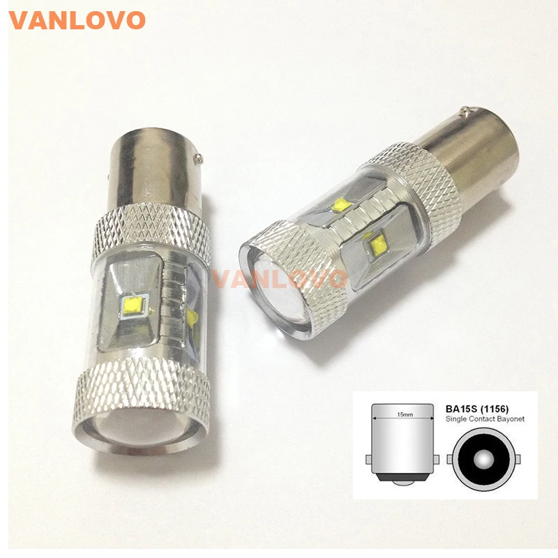 Buy 2x 1156 P21W BA15S 30W LED DRL Reverse Brake