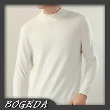 Кашемировый свитер мужской пуловер черепаха двойные шеи Off-white натуральная ткань высокое качество распродажа
