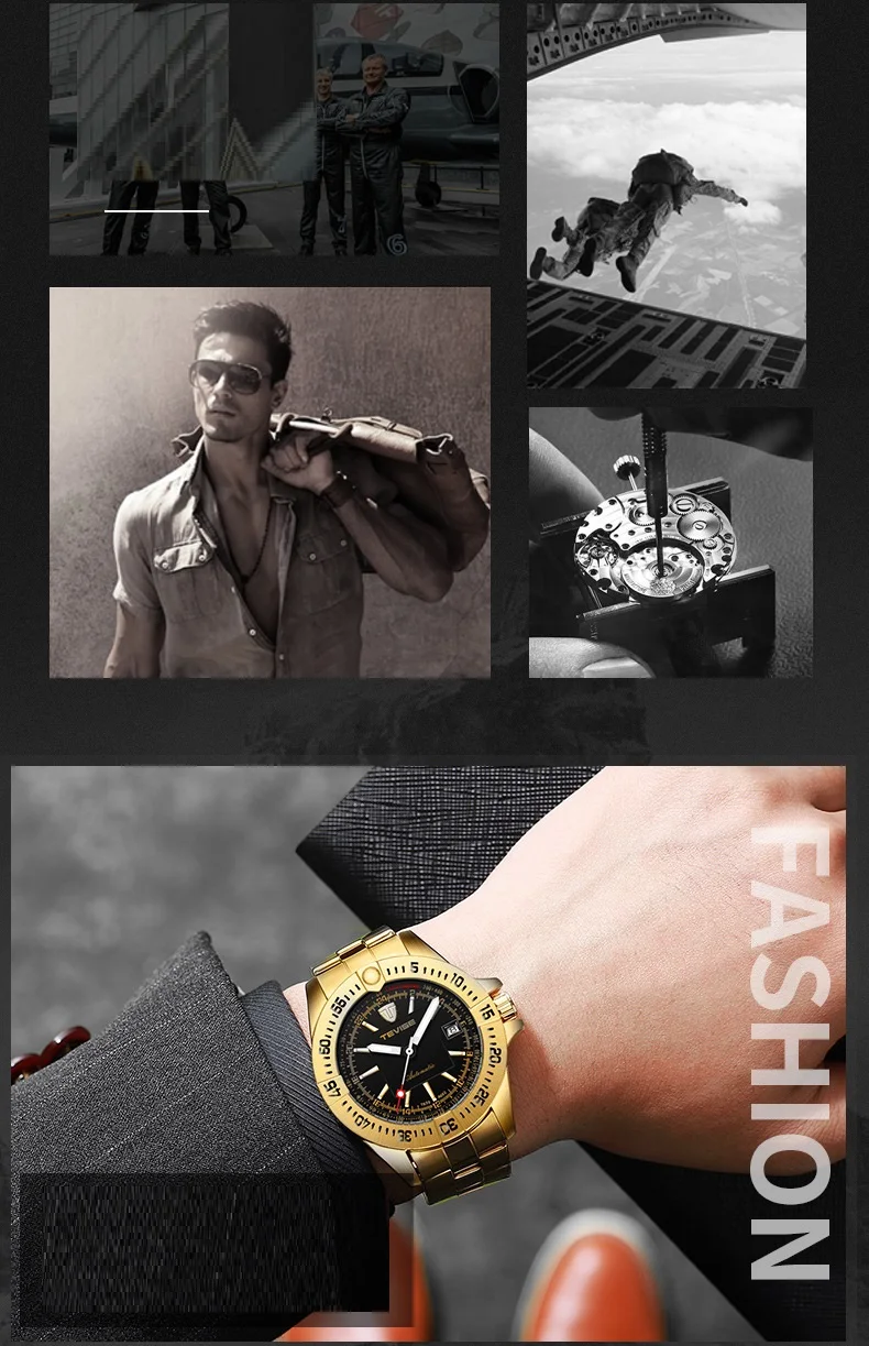 TEVISE Brand Watch Men T839A-002 Automatic Mechanical Watch Calendar Luminous Hands Waterproof Male Clock Business Wristwatch (3)