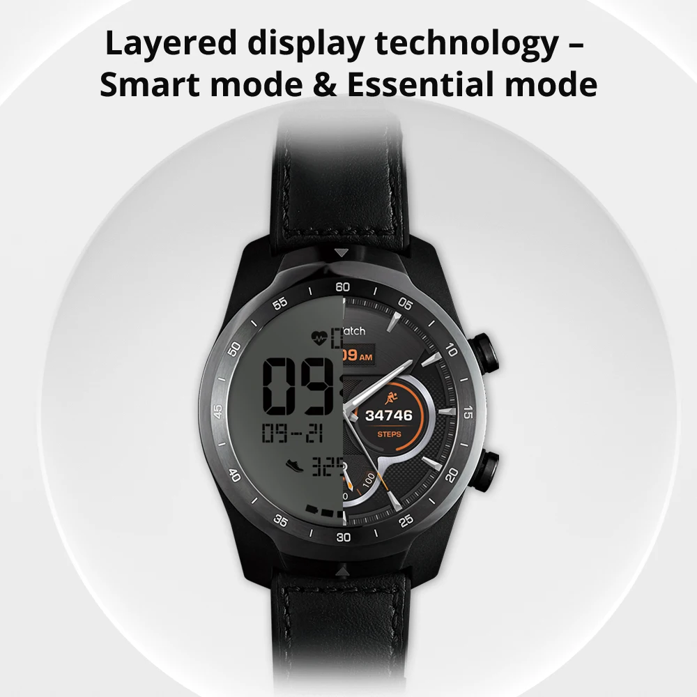 Оригинальные Смарт-часы Ticwatch Pro, Bluetooth, IP68, водонепроницаемые, Поддержка NFC платежей/Google Assistant, одежда OS, Google gps часы