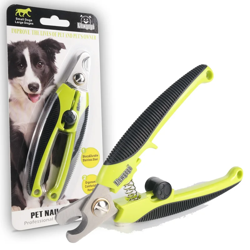 FLOWGOGO Professional Stainless Steel Dog Nail Clippers Pet Cat Nail