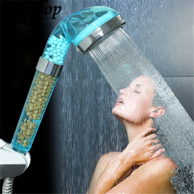 POSEPOP Water Saving Shower Head Anion SPA Filtration Handheld Nozzle