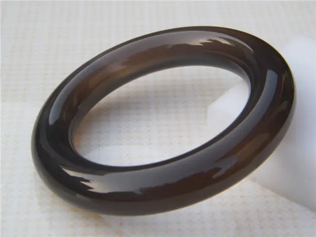 

FREE SHIPPING>>>@@ New Chinese Natural Beautiful Dark grey Jade Jadeite Bangle Bracelet 58mm NEW