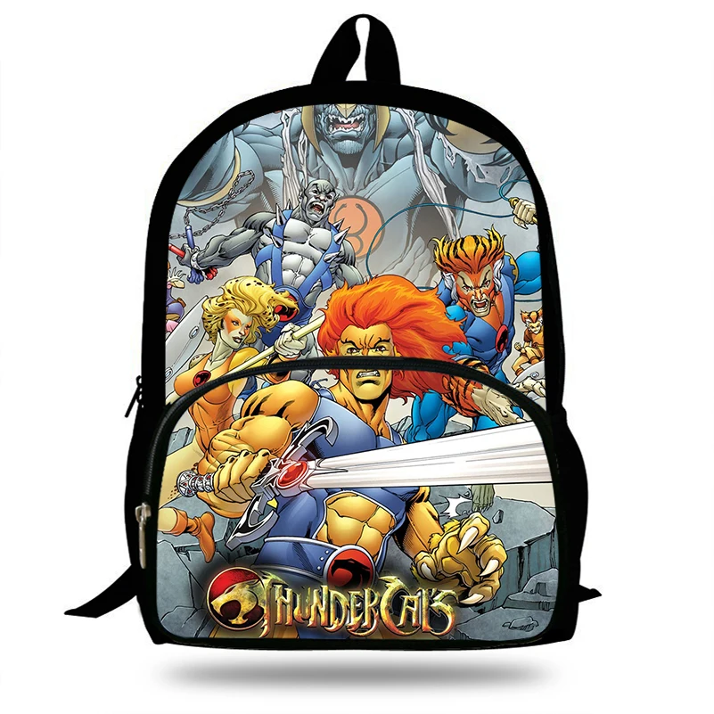 Children Backpack School Bags Cute Mochila thundercats Printing Backpack Boys Cool Bookbag Cartoon Shoulder Bag