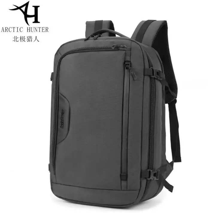 ArcticHunter анти вор USB рюкзак 12 до 15,6 дюймов рюкзак для ноутбука для женщин мужчин женская школьная сумка мужская дорожная Mochila - Цвет: Gray
