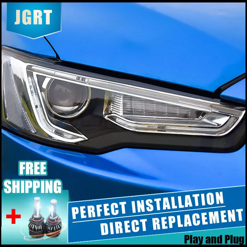  2PCS LED Headlights For Mitsubishi Lancer-ex 09-16 Car Led Lights Double Xenon Lens Car Accessories - 32909919850