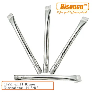

Hisencn 14.6 inch 14251 4pcs/ Grill King Gas Grill Replacement Stainless Burner BBQ Parts For Brinkmann 810-9400-0,810-1415-F