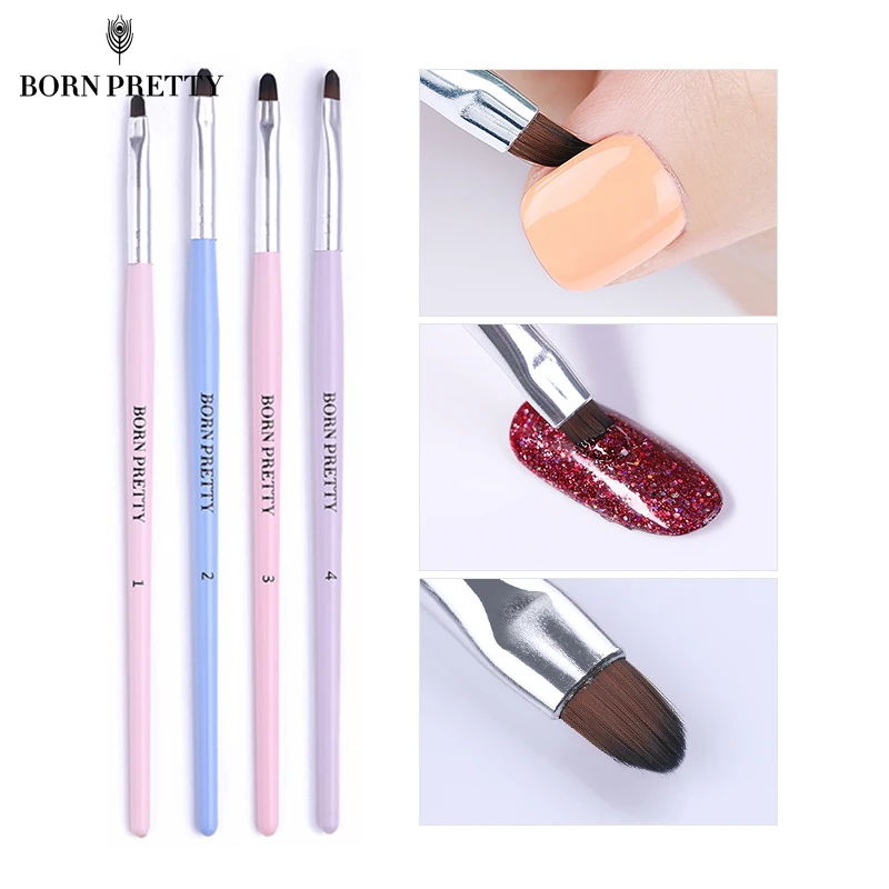 

BORN PRETTY Round UV Gel Brush Nail Cuticle Cleaning Brush Powder Dust Clean Pen Brush Manicure Nail Art Tool