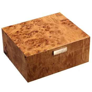 

Cigar Humidor Storage Box W/ Electronic Hygrometer Humidifier