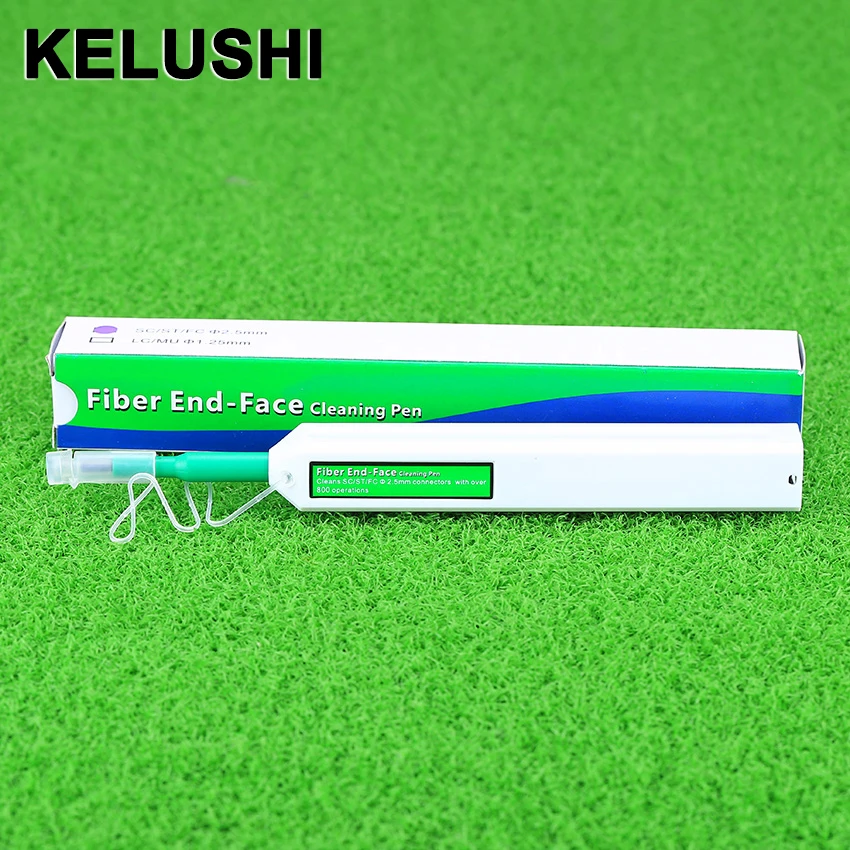 

KELUSHI One-Click FTTH Fiber Optic Cable Tools Fibra Cable Connector Cleaner Pen type 2.5MM for SC ST FC connector Fiber Cleaner