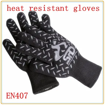 

New Product free shipping aramid fire insulation gloves Heat resistant glove 932F bbq glove oven glove factory direct supply