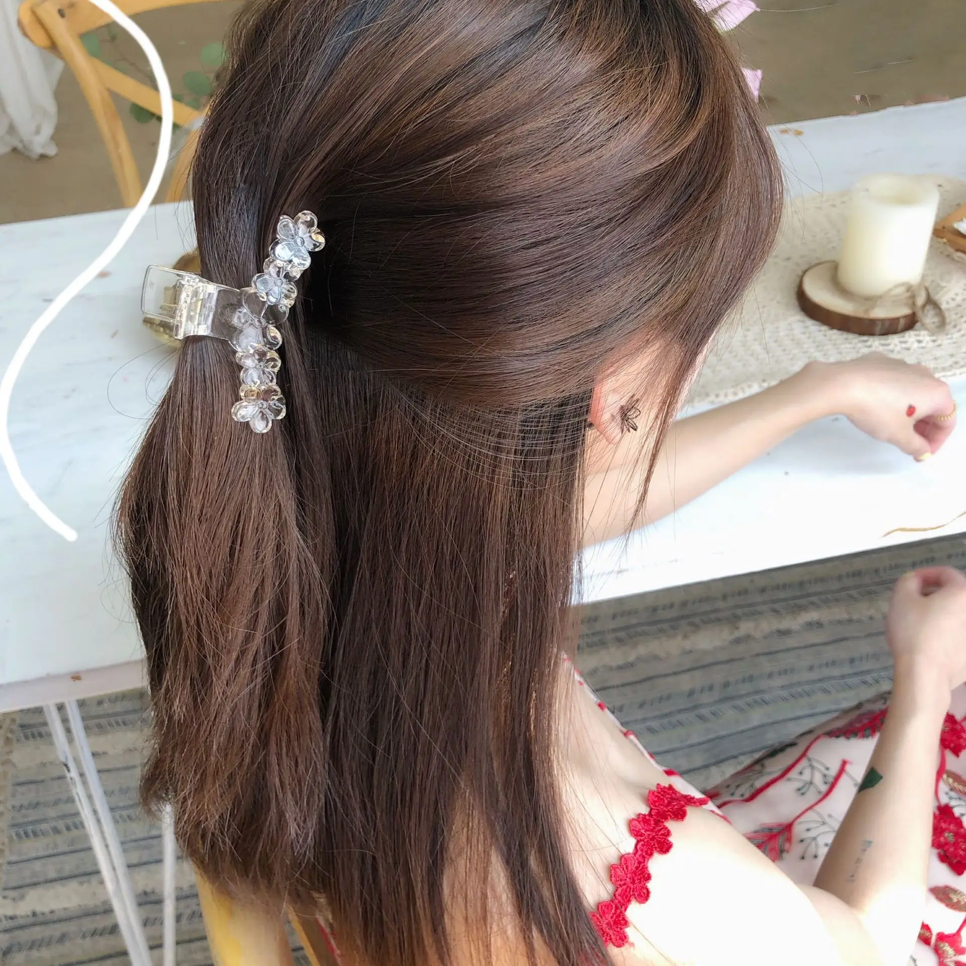 

2019 flower Hair Claws for Women Hair Barrette Hairpin Crab Hair Claw Clips for girl washface Hair Accessories Headwear Ornament