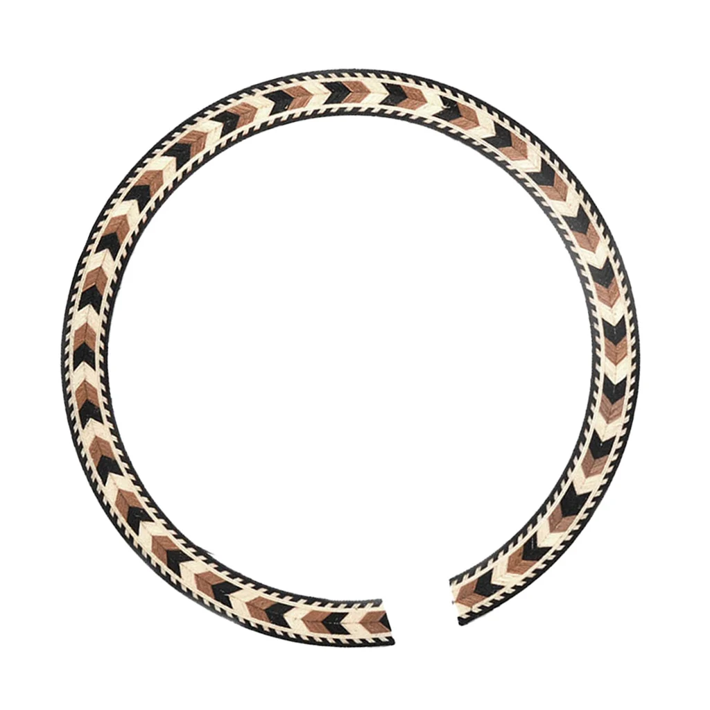 Wood Soundhole Rosette Decal Sticker for Acoustic Classical Guitar Replacement