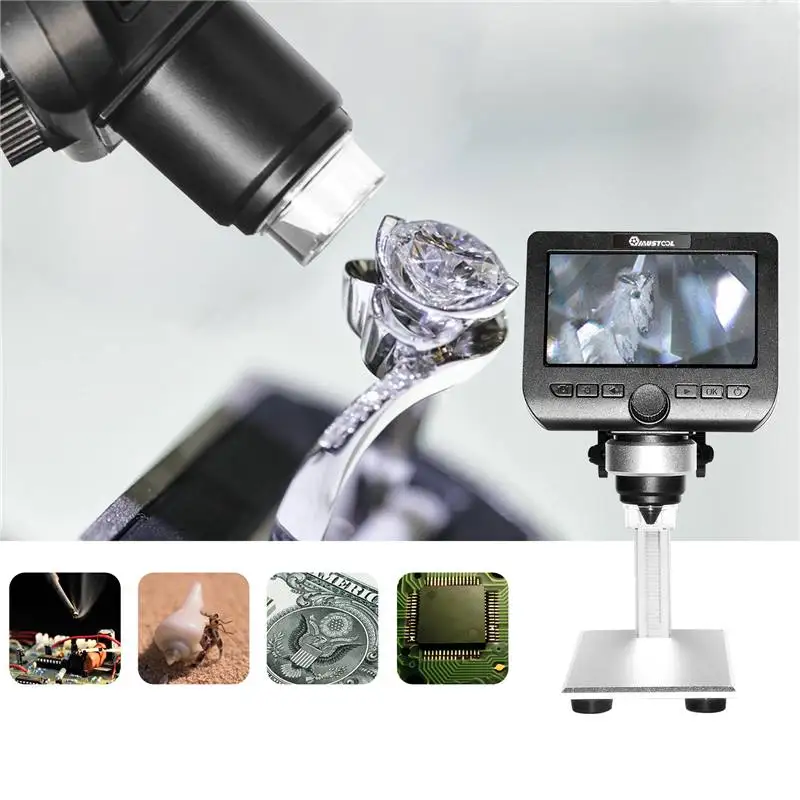  MUSTOOL G610 WIFI 2MP 4.3inch LCD Microscope Support IOS Android System Built-in Rechargeable Batte
