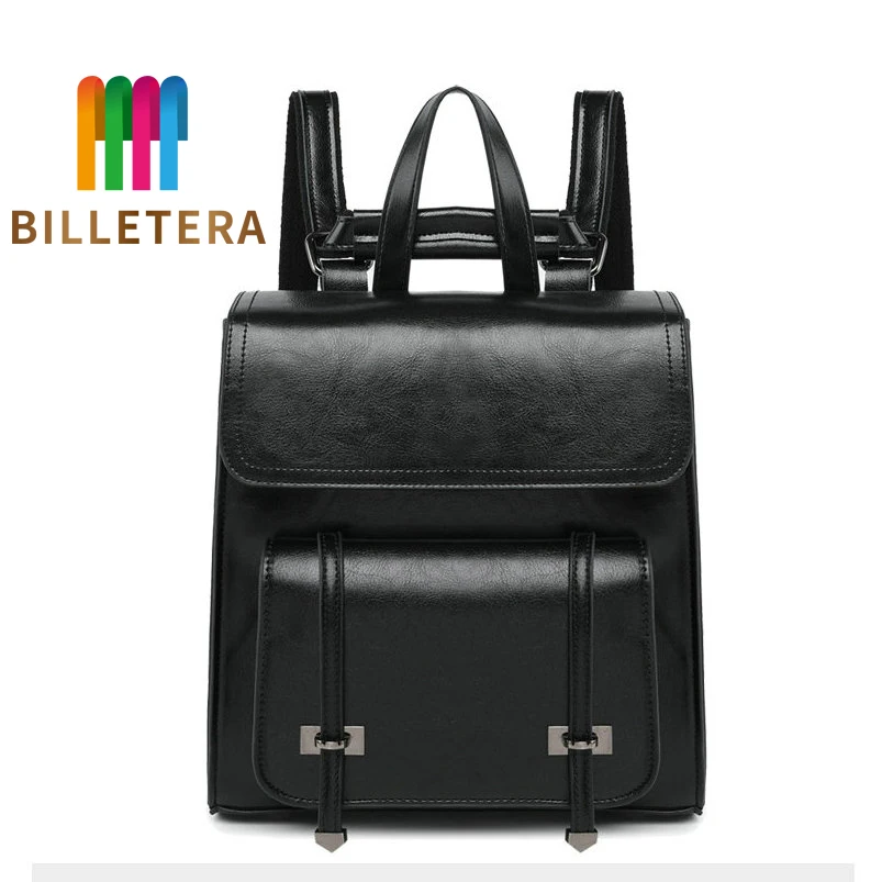 BILLETERA Новое поступление женский рюкзак из натуральной кожи походные сумки для
