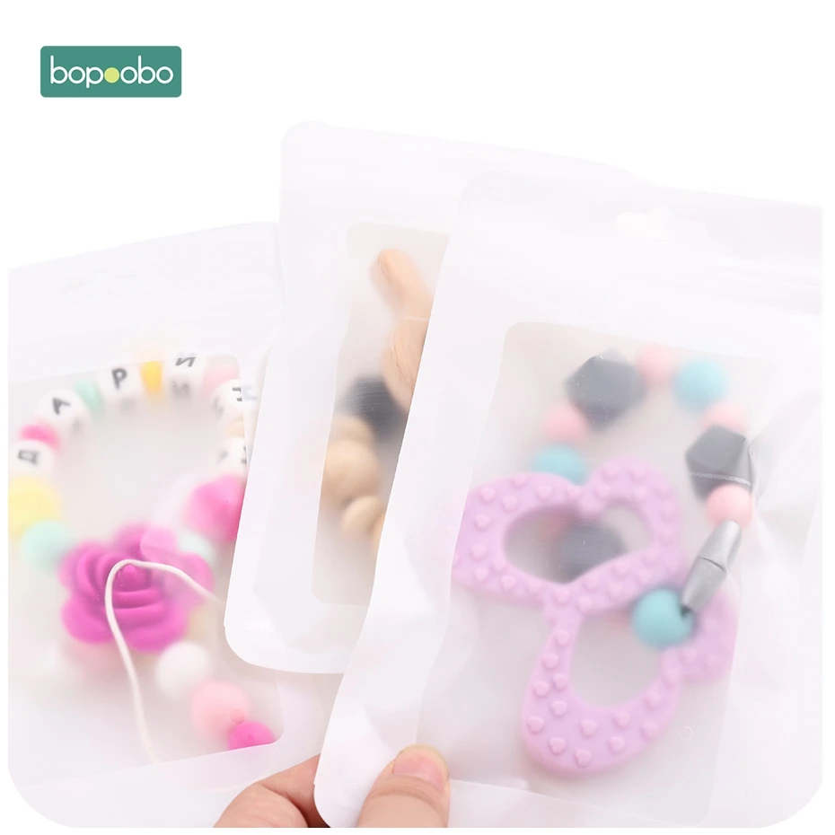 Bopoobo sacs blancs en plastique 11.5x19.5cm | Sacs en plastique blancs, sacs d'affichage écofriendly Baby, paquet de perles, sacs à pendentif de bijoux, 10 pièces (lot de 10)