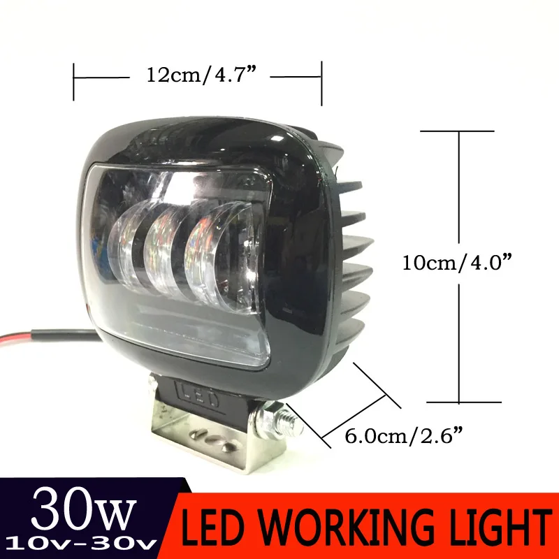 Comprar MON SU 30W faro de coche Auto conducción luz antiniebla coche Led luz de trabajo para 4WD ATV SUV UTV UTE Off road luces faro 12V