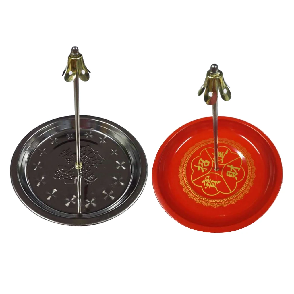 2 Sizes Included Adjustable Incense Holder Burner Plate For Sandal Spiral Coil Incense