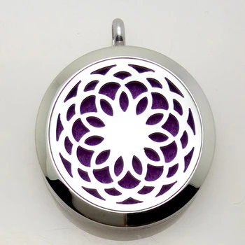 

Stainless Steel Perfume Necklace Essential Oil Pendent Locket Necklace