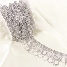 Необычная роскошная отделка с кисточками пришить на кристалл RhinestoneTrim танец живота платье пояс чашка цепь отделка брошь в форме горного хрусталя аппликация