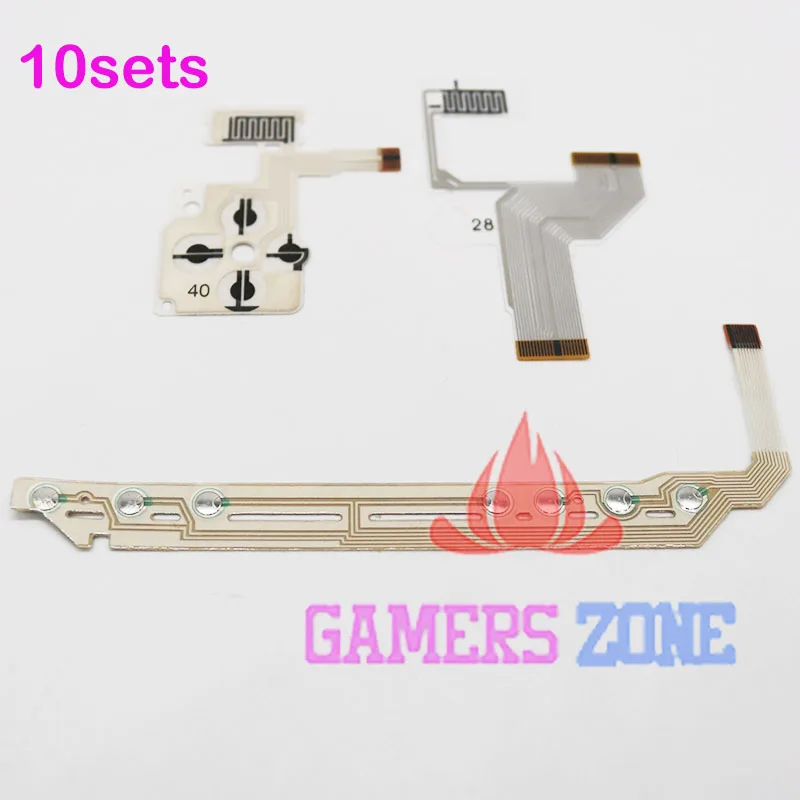 

10Sets For PSP1000 Direction Cross Button Left Key Volume Right Keypad Flex Cable for Sony PSP 1000
