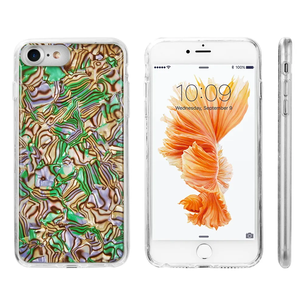 6 7 8 6/7/8 Plus Seashell Phone Case Hard Plastic Back Cover for iPhone plus Ultra Slim TPU Capa |