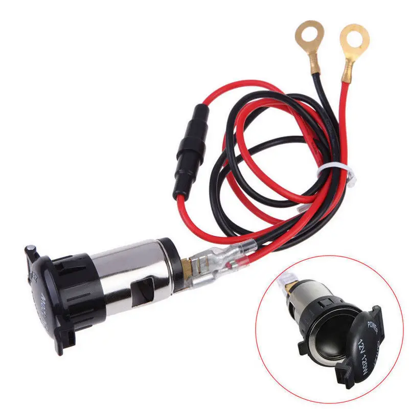 10A 12V 120W силовая лодка розетка для автомобильного прикуривателя штепсельная вилка W/комплект предохранителей с проводным кольцом