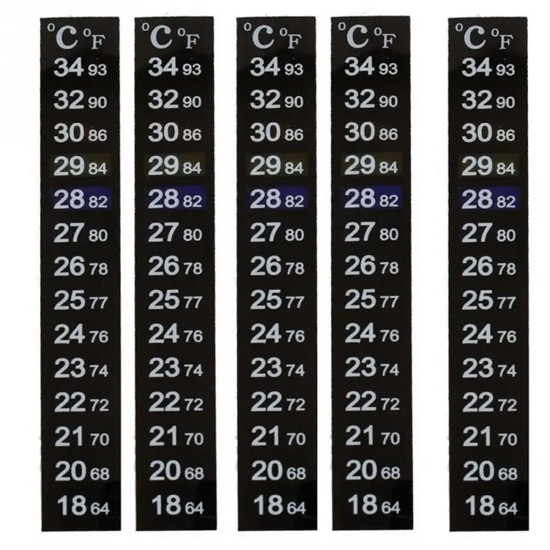 Аквариумный аквариум с двойной шкалой жидкостный термометр Температура Стикер палка-на Фаренгейт цифровой ЖК клейкая лента липкая